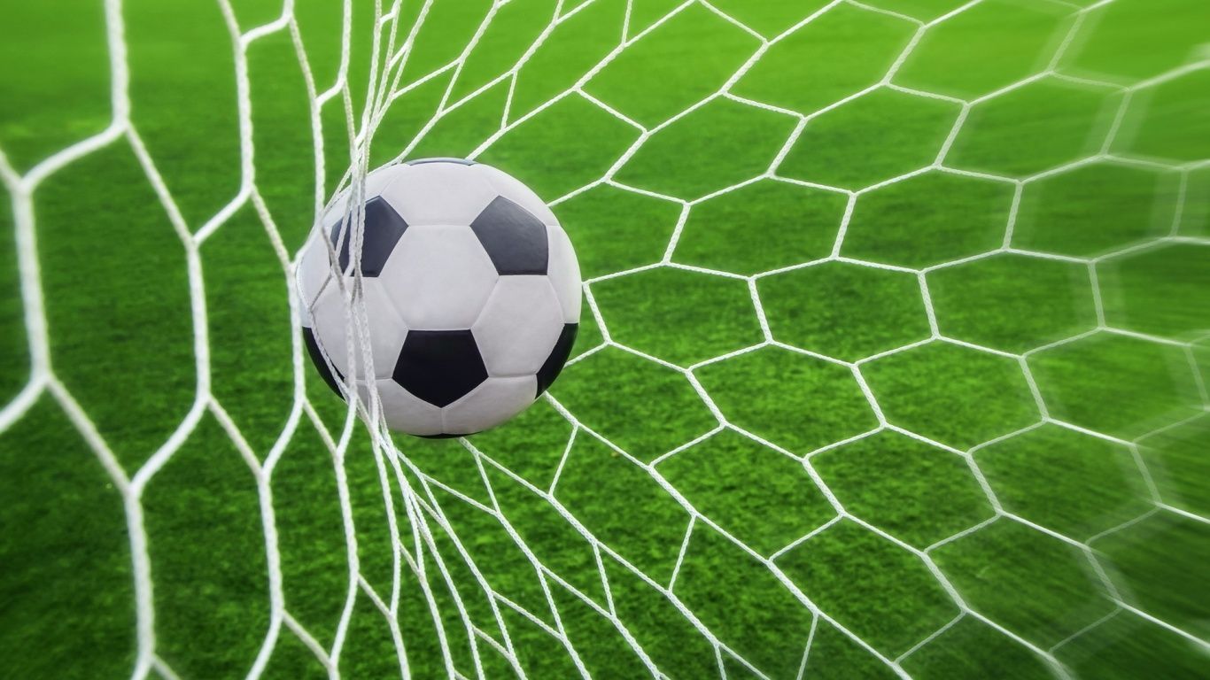 Soccer goal in 1366x768 resolution. Soccer ball, Soccer goal, Football wallpaper hd