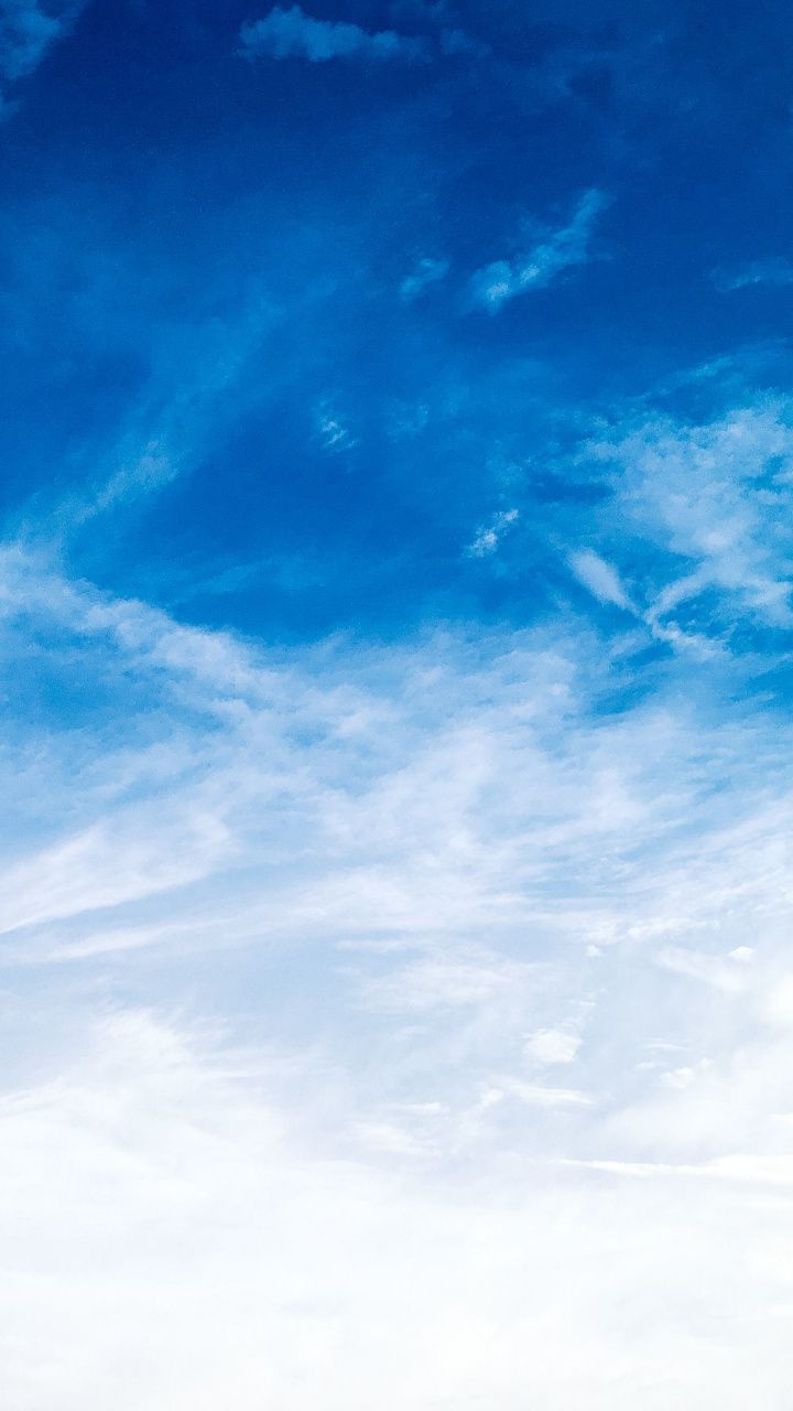 Clouds and blue sky, sunny day, 720x1280 wallpaper. Blue sky wallpaper, Blue sky photography, Sky wallpaper