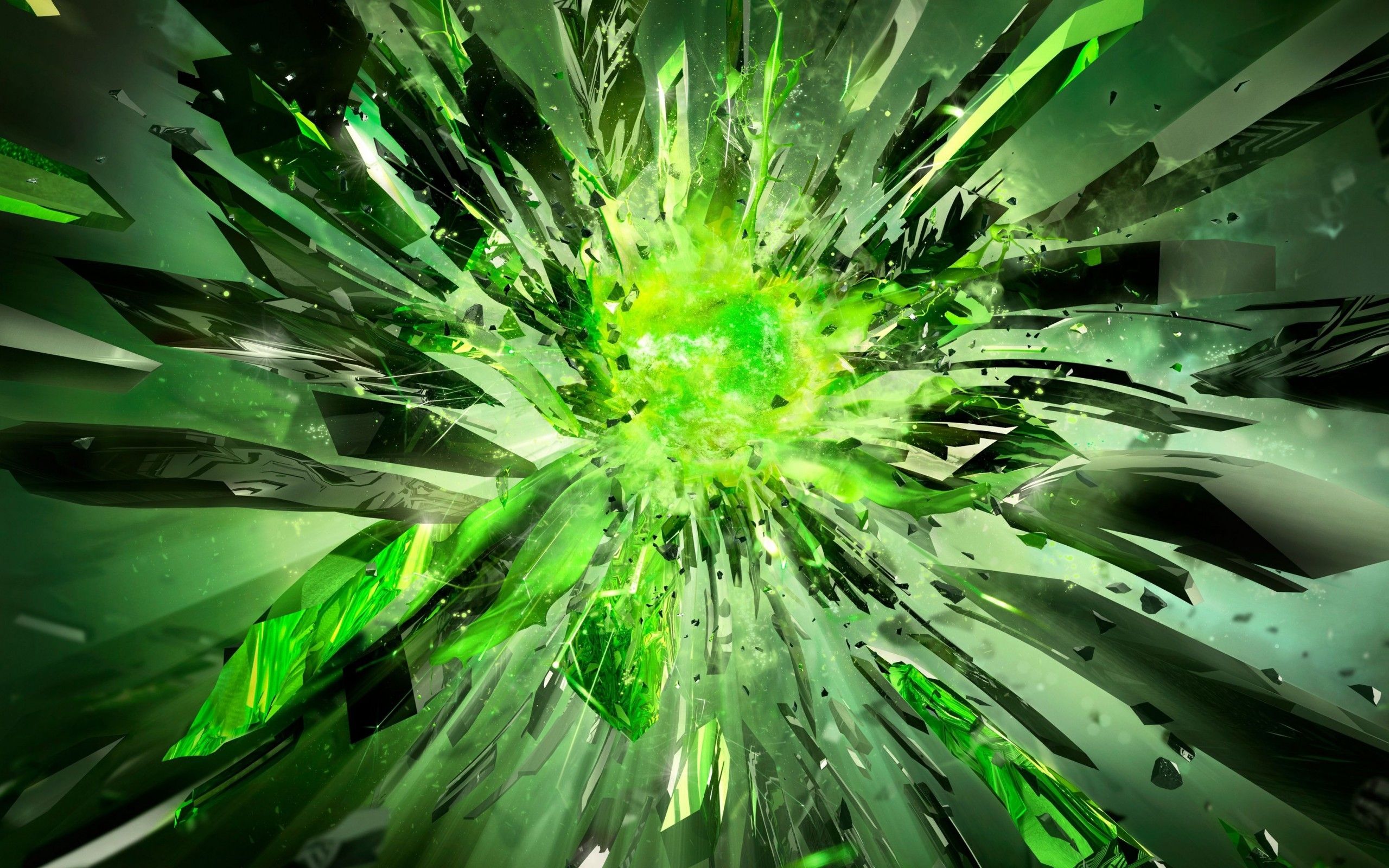 Green Lightning Wallpapers Wallpaper Cave