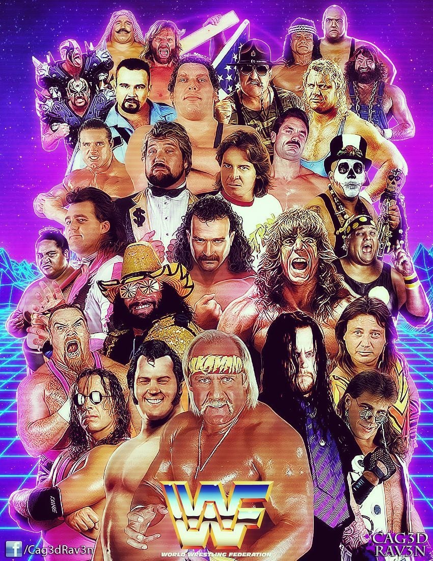 80s WWF by Cag3DRav3n. Wwf superstars, Wwe legends, Wrestling posters