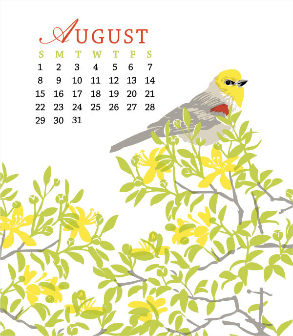 August 2021 calendar wallpapers