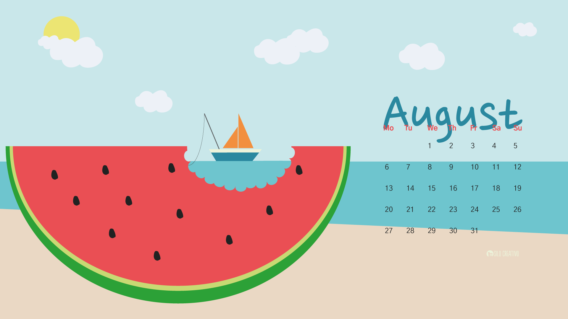 August 2021 Calendar Wallpapers Wallpaper Cave