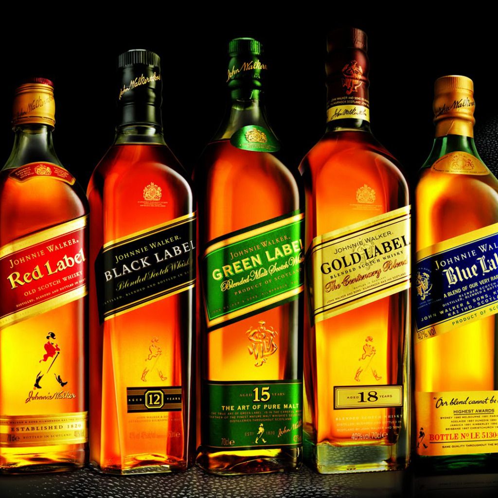 Download wallpaper Wallpaper, bottle, whiskey, wallpaper, collection, 1920x gold label, red label, blue label, green label, johnny Walker, johnnie walker, section miscellanea in resolution 1024x1024