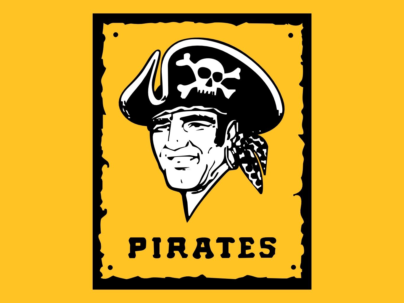 Download Pittsburgh Pirates Logo With Pirate Art Wallpaper