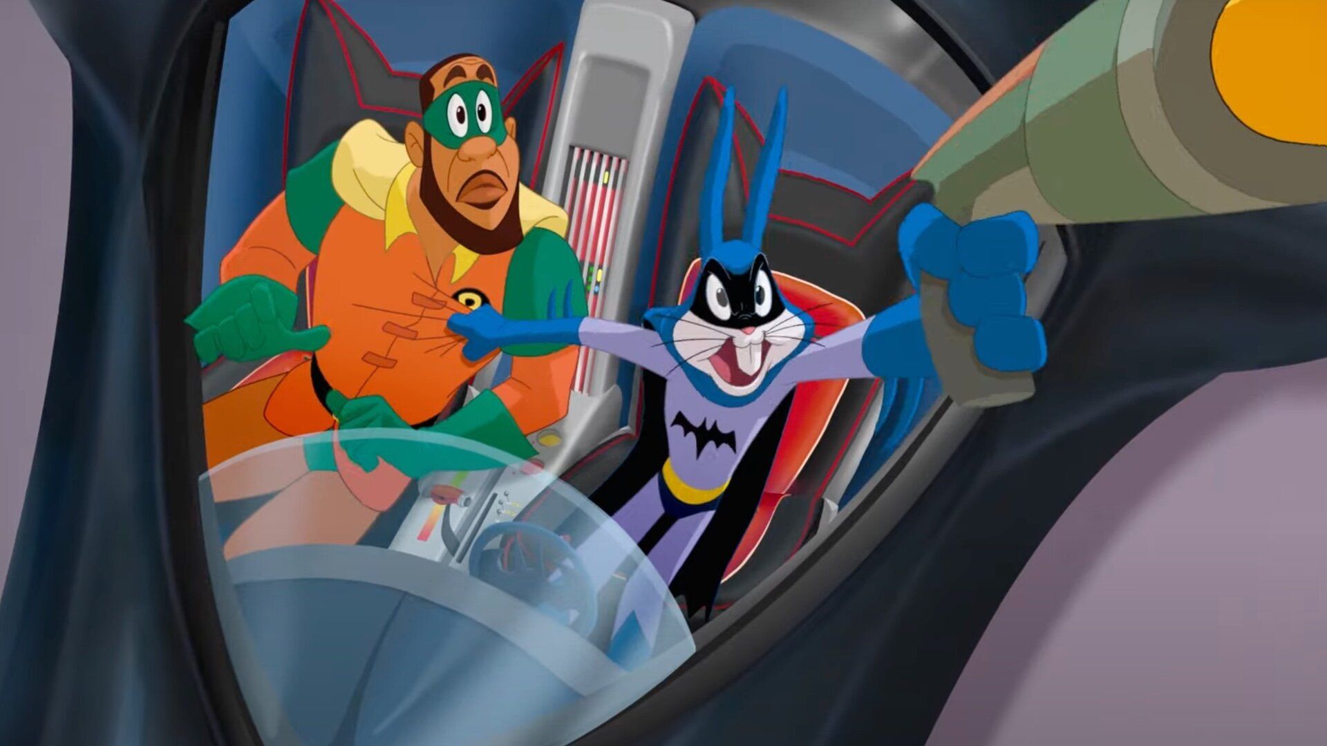 New SPACE JAM: A NEW LEGACY Clip Features Bugs Bunny and LeBron James as Batman and Robin
