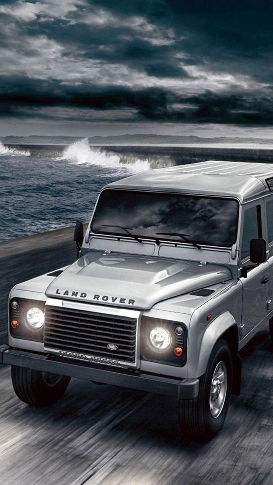 Ocean Shore Land Rover #iPhone #plus #wallpaper. Land rover, Land rover defender, Chelsea wallpaper