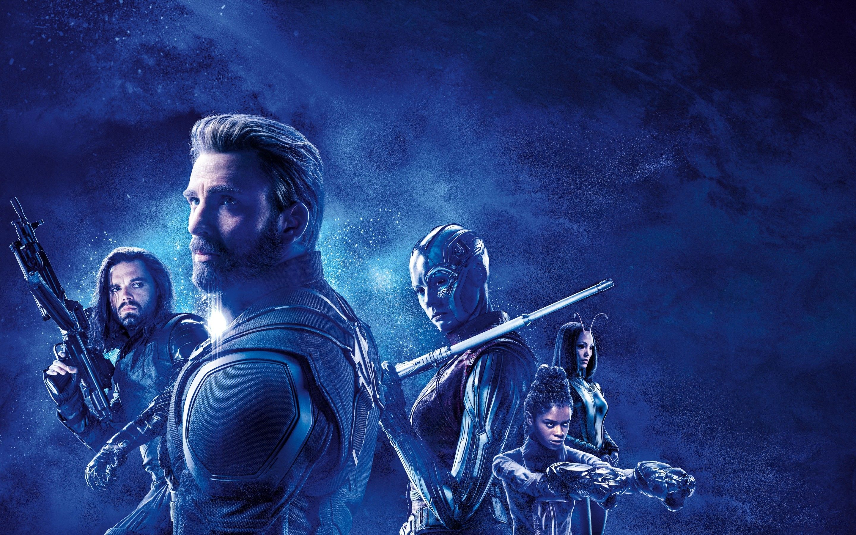 Download 2880x1800 Avengers: Endgame, Last Movie, Nebula, Bucky Barnes, Captain America Wallpaper for MacBook Pro 15 inch
