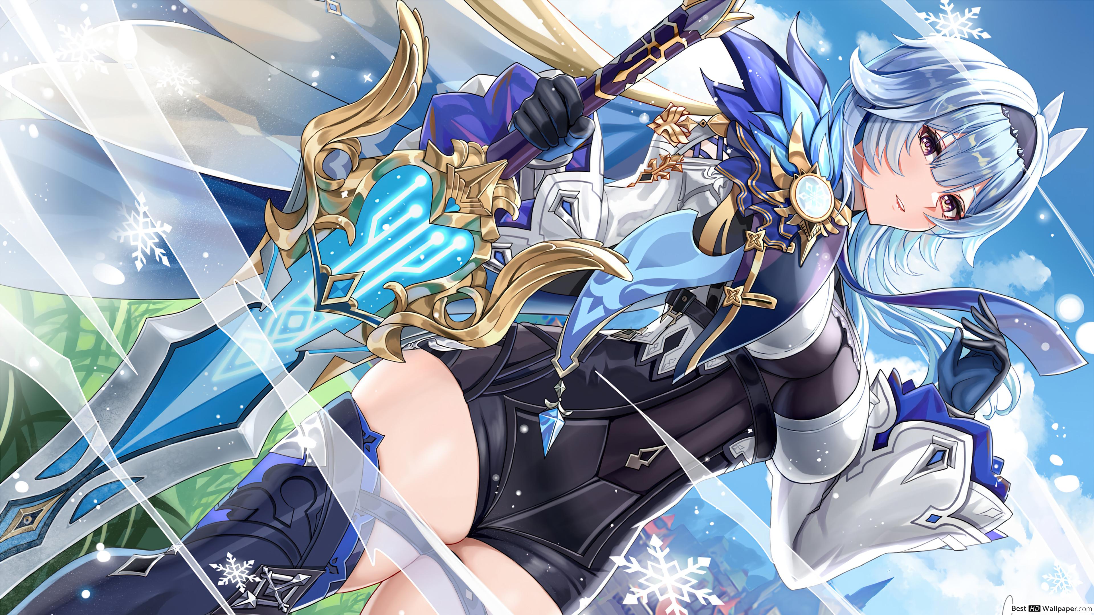 Eula' Sword Impact (Anime Video Game) HD wallpaper download