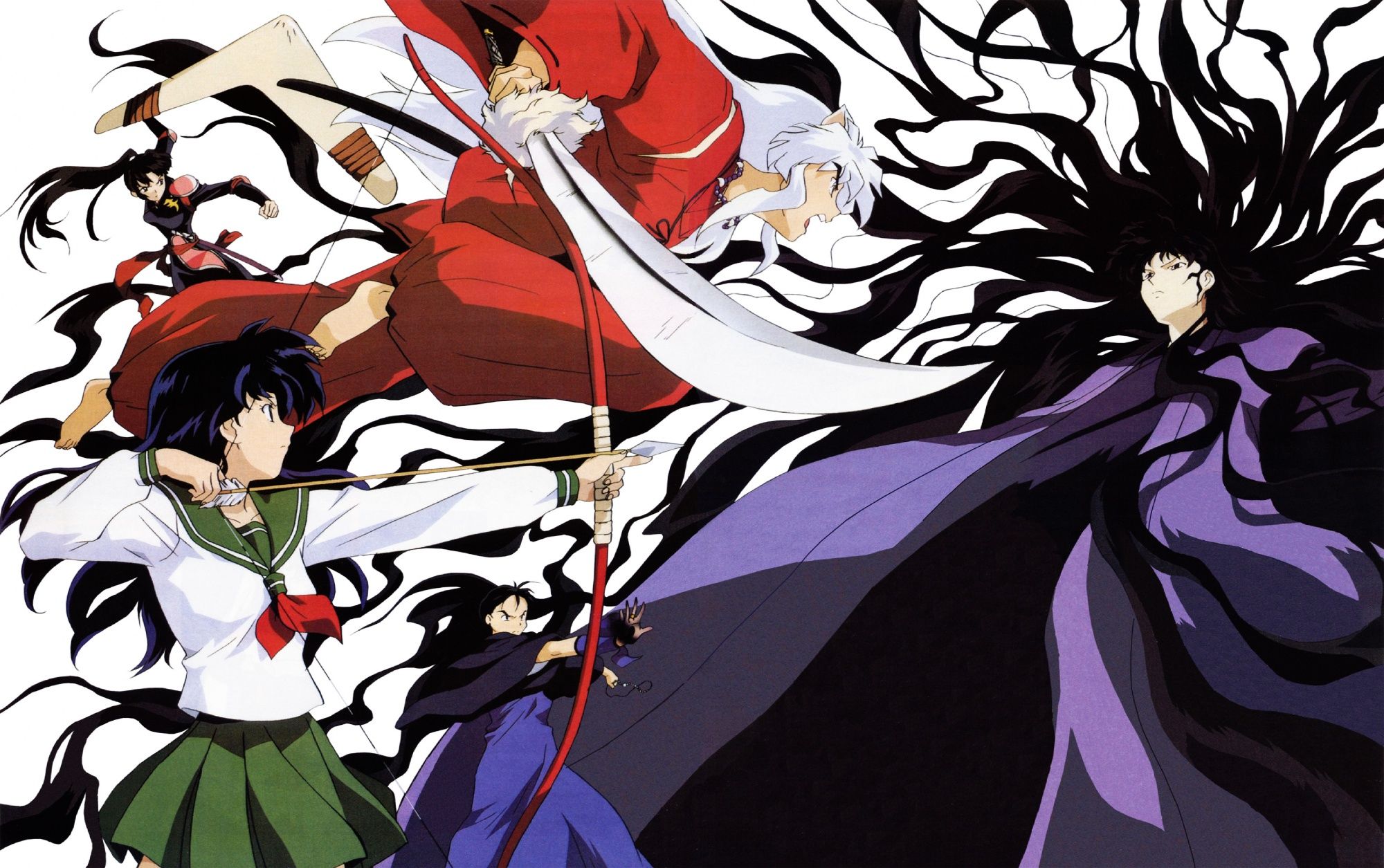 higurashi kagome inuyasha miroku naraku sango. konachan.com.com Anime Wallpaper