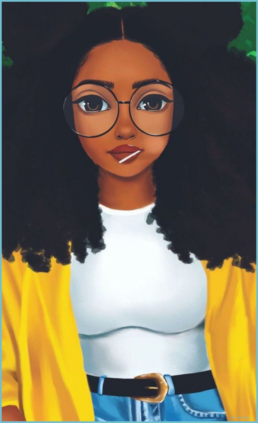 HD Girly Wallpaper Cute Wallpaper Girl Drawings Of Black Girls Woman Art Wallpaper