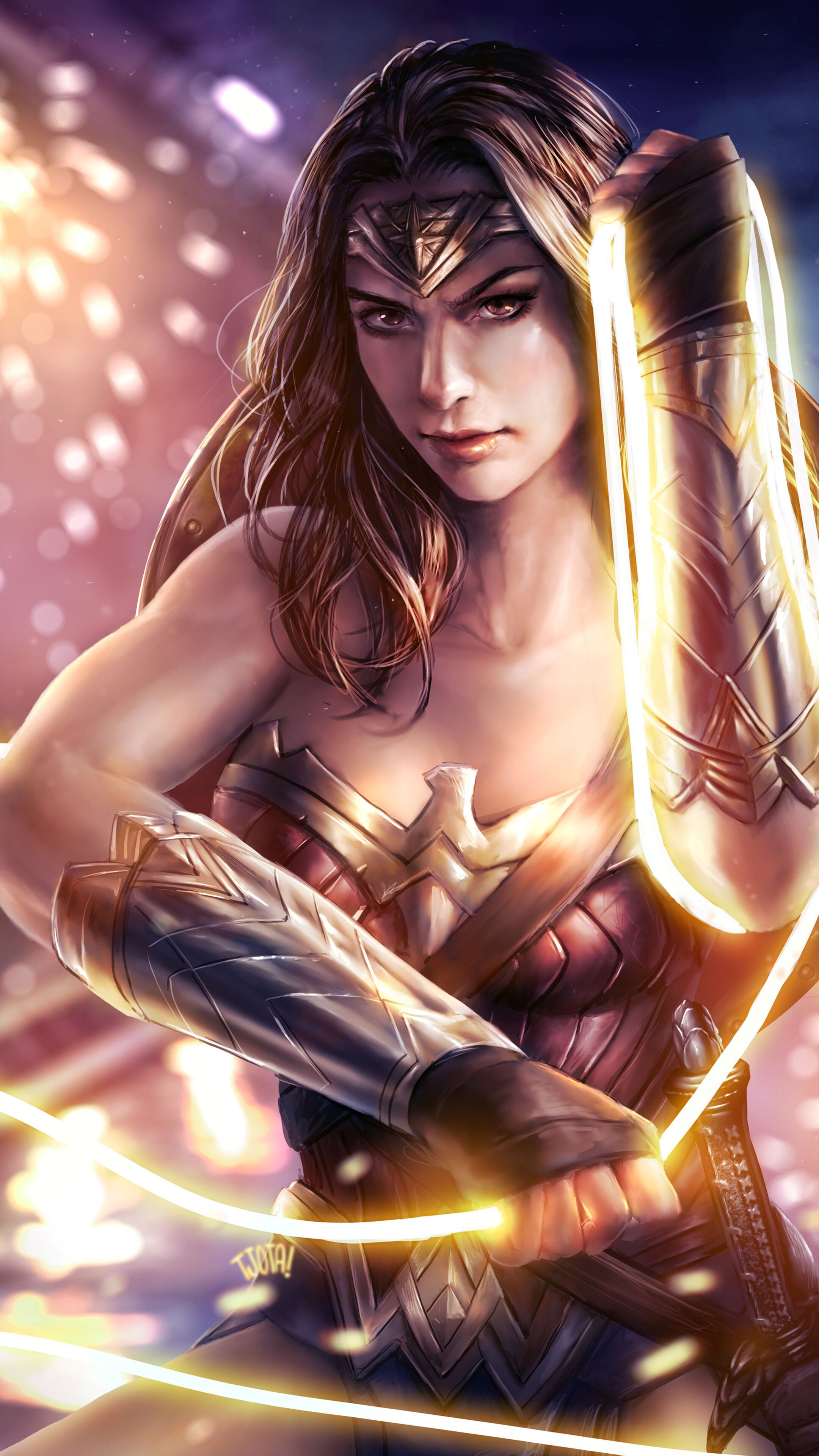 Wonder Woman Art, 4K phone HD Wallpaper, Image, Background, Photo and Picture. Mocah HD Wallpaper