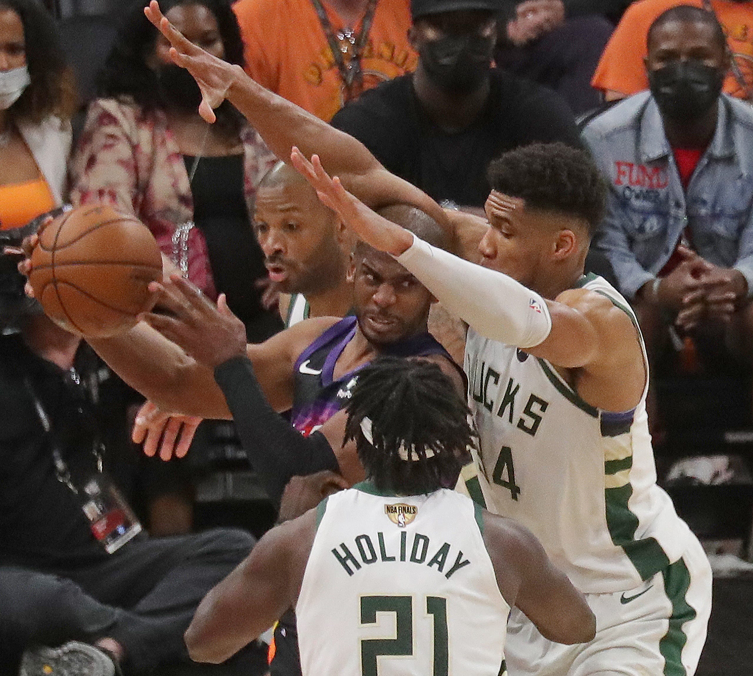 Photos from Game 1 of NBA Finals: Milwaukee Bucks vs. Phoenix Suns