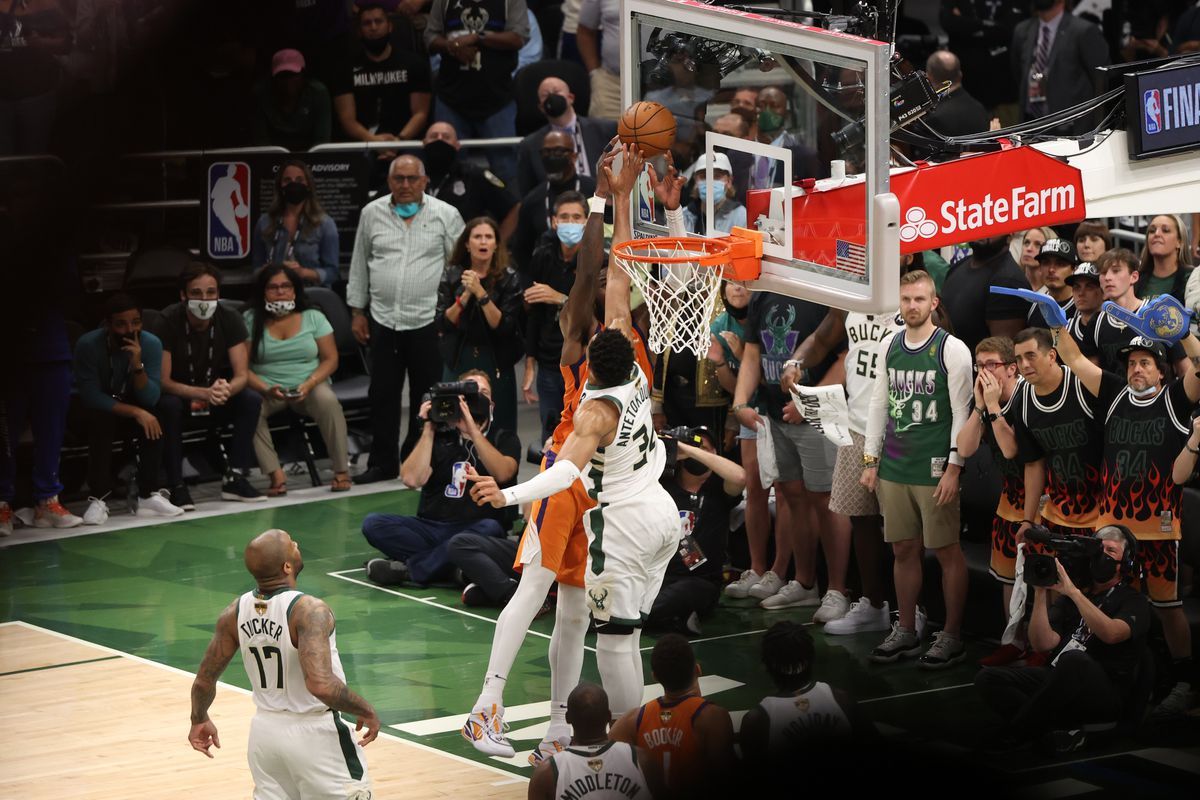 Giannis Antetokounmpo's block gave the Bucks a chance in the NBA Finals