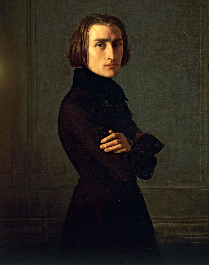 Portrait of Franz Liszt Henri Lehmann on USEUM