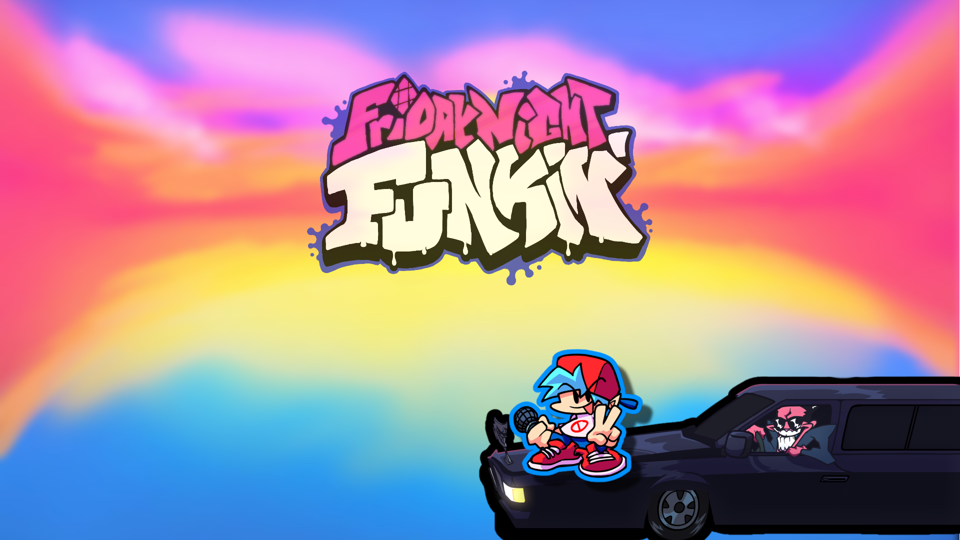 Fnf backgrounds. Обои FNF. FNF. Фрей ДЕНАЙТ Фанкин. FNF Arcade.