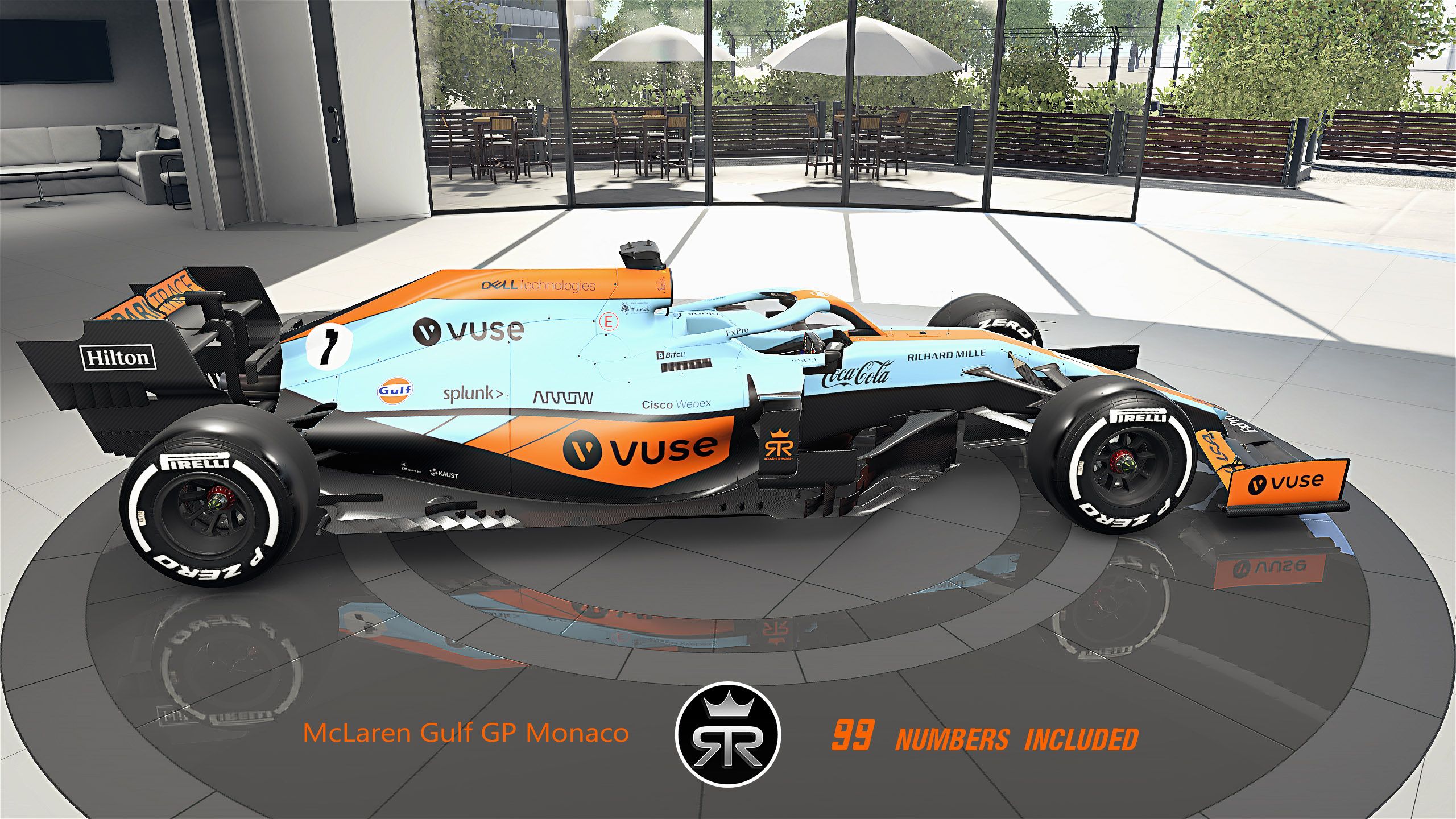 McLaren Gulf (Replace McLaren FOM Chasis)