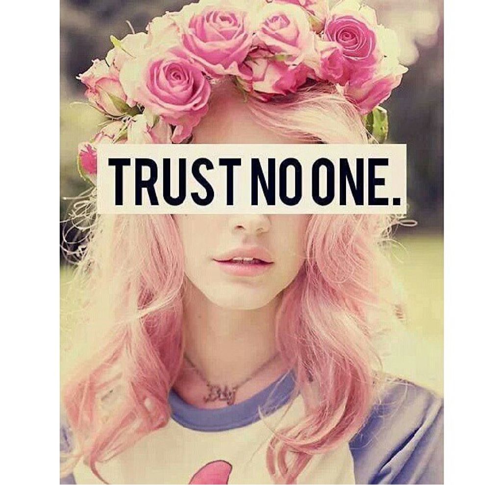 Trust, Flowers, And Pink Image No One Girl
