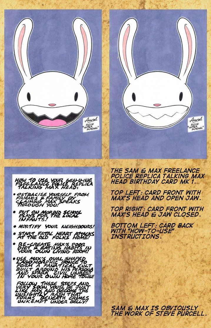 Sam and Max Birthday Card