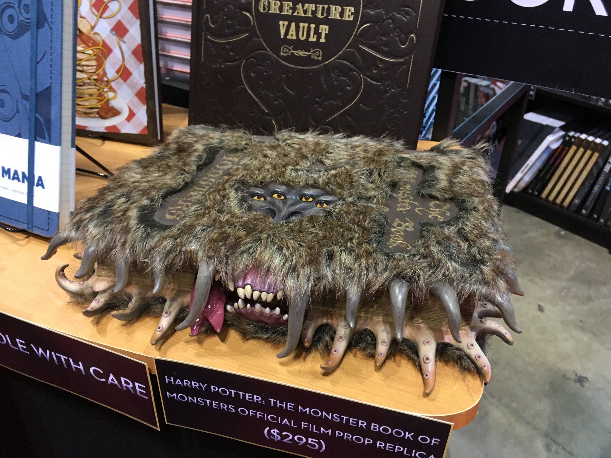 IncrediBuilds by our booth 413 at #c2e2 to enter to win this Harry Potter Monster Book of Monsters official prop replica!