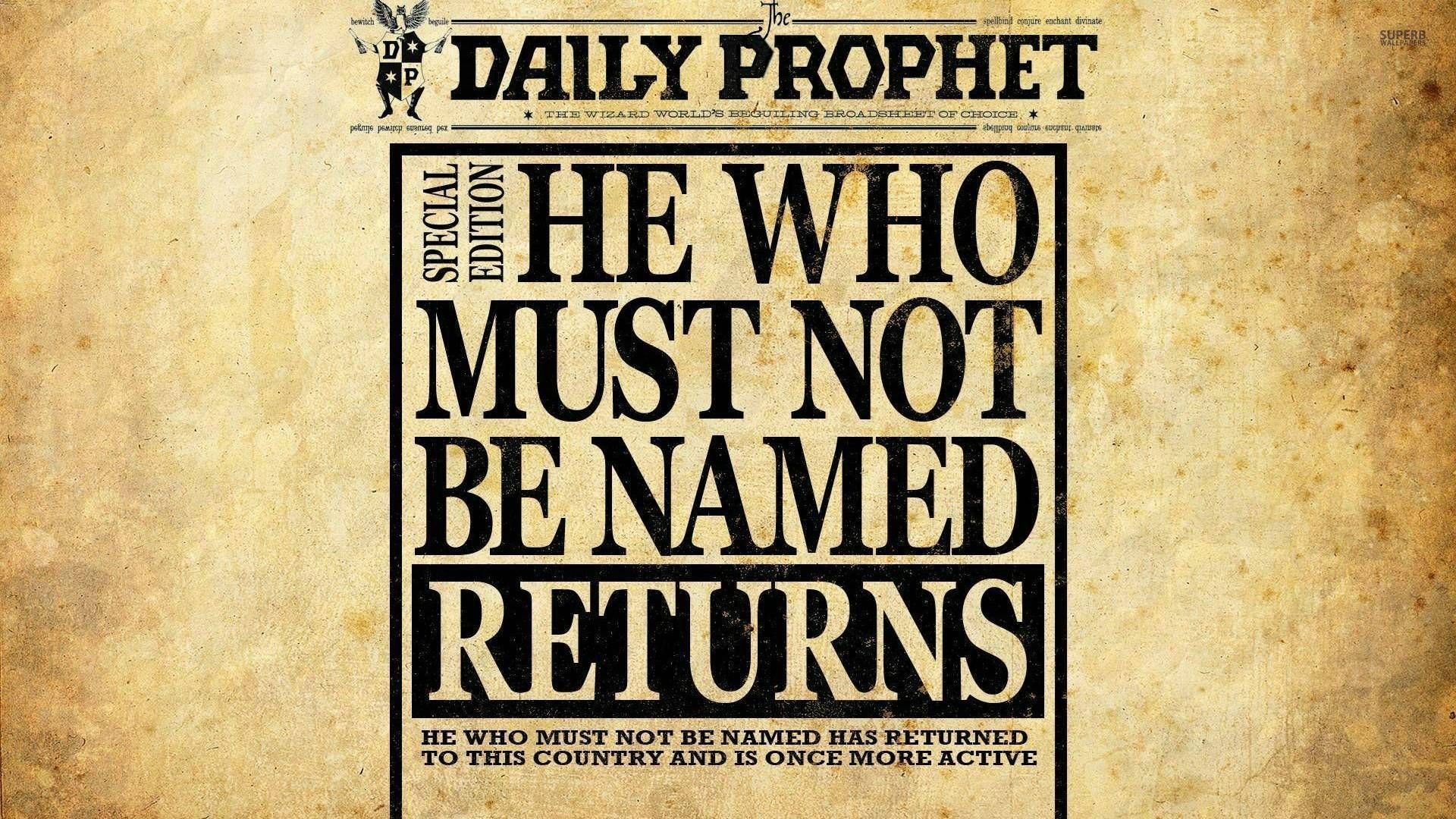 Daily Prophet Potter wallpaper. Harry potter wallpaper, Harry potter wallpaper, Daily prophet