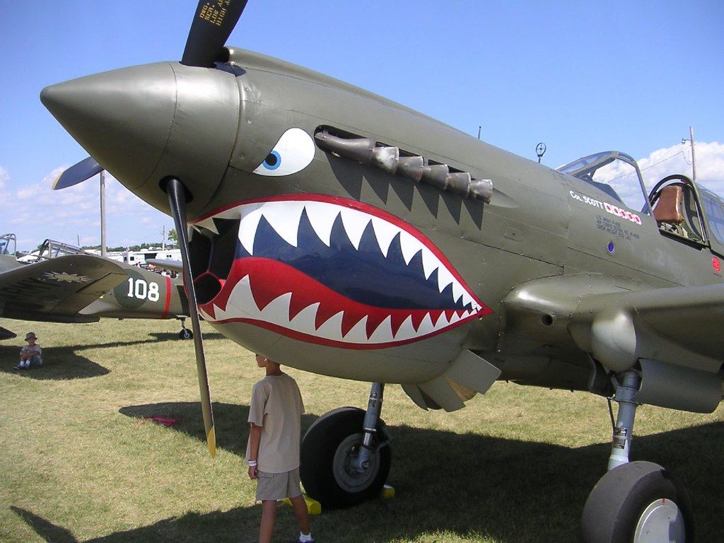 P 40 Warhawk Teeth. Another Plane I Always Like To