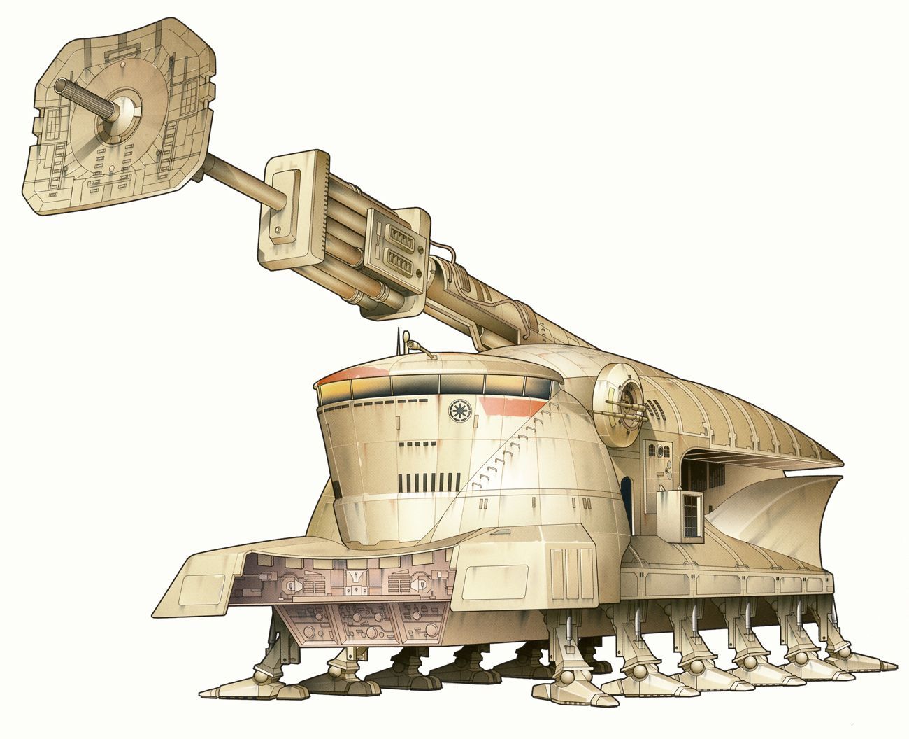 Self Propelled Heavy Artillery. Star wars clone wars, Star wars ships, Star wars vehicles