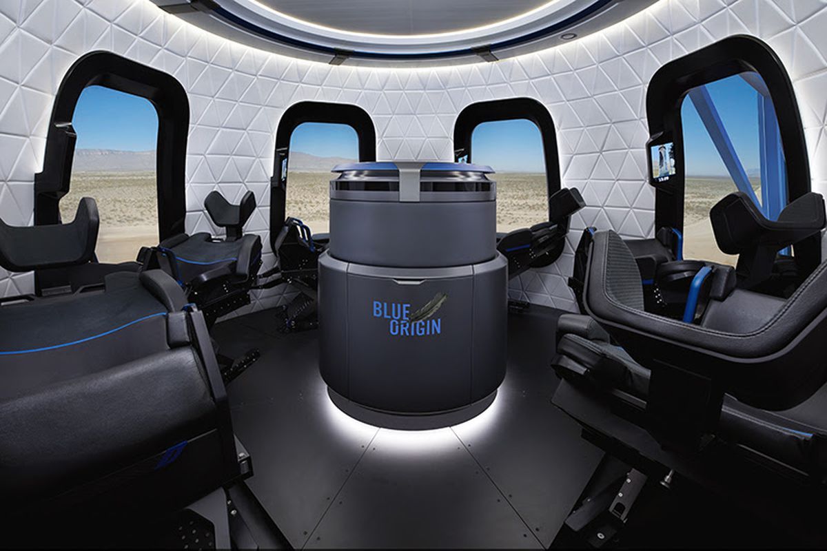 Blue Origin releases first interior photo of the capsule that will take tourists to space
