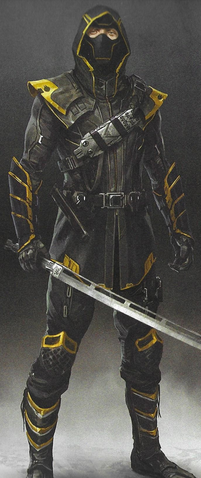 AVENGERS: ENDGAME Concept Art Reveals Alternate Five Years Later Hawkeye, Ronin, And Black Widow Costumes. Marvel concept art, Superhero art, Superhero design