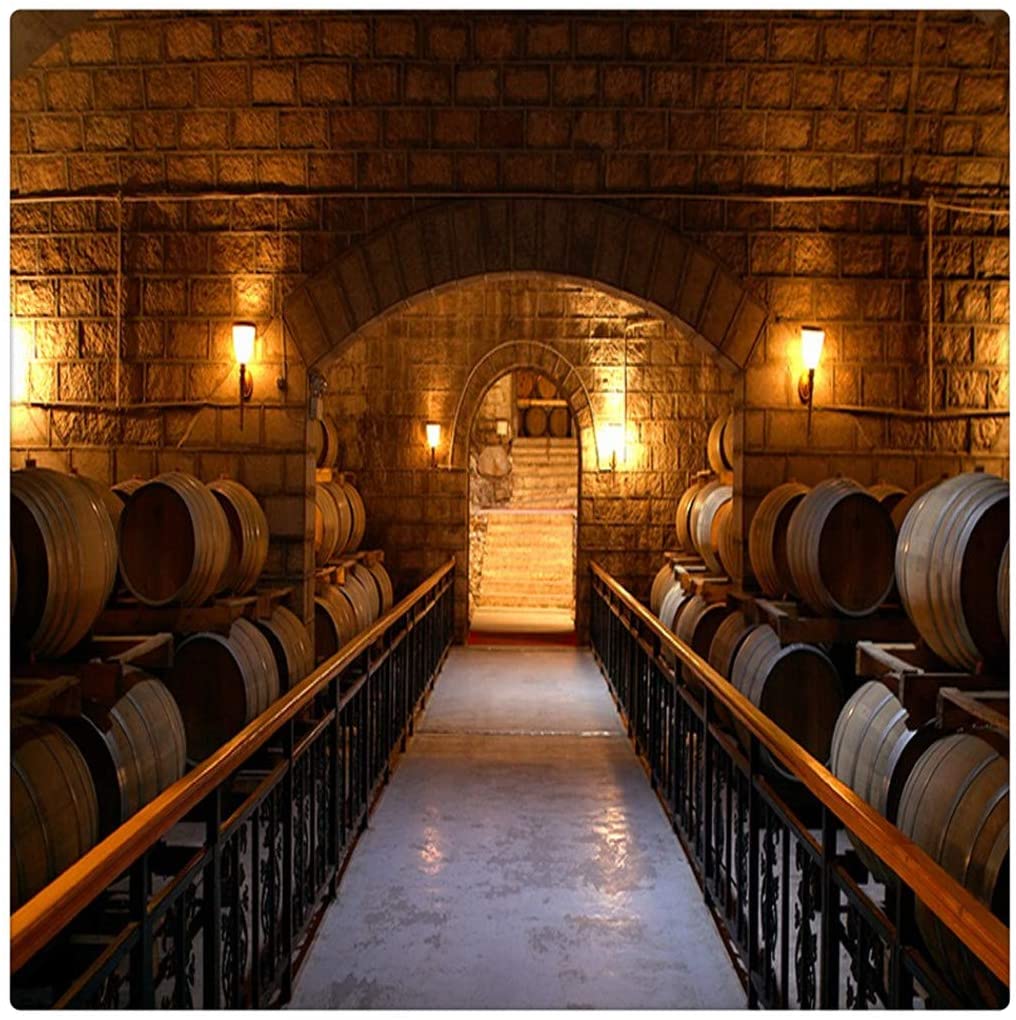 Photo Wallpaper 3D Stereo Retro Mural Wallpaper Decoration Restaurant Store Hotel bar red Wine Cellar Wallpaper Mural, 200cmX140cm