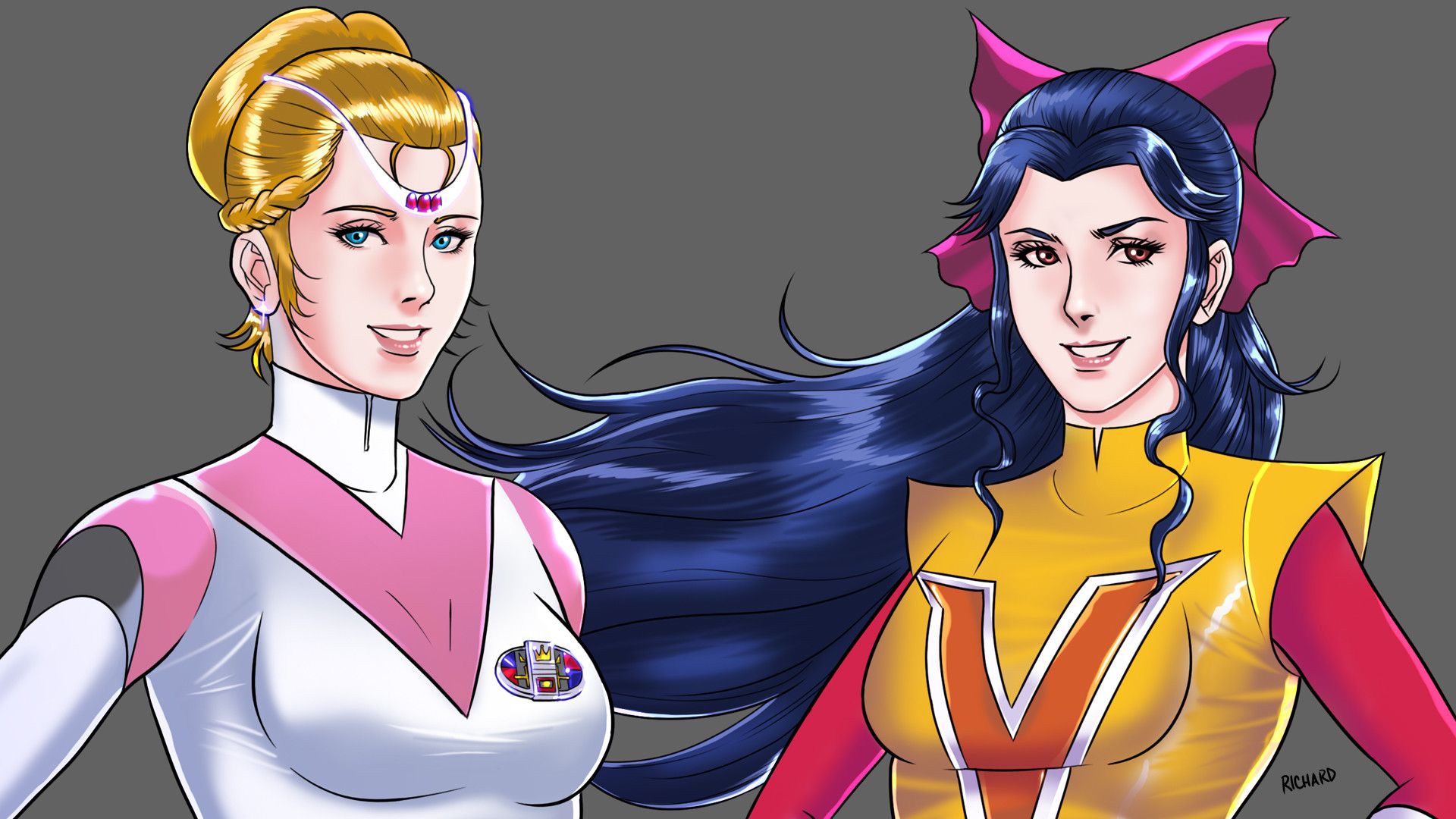 Princess Allura and Jamie Robinson Voltron V Fan Art, Richard Baron Reyes