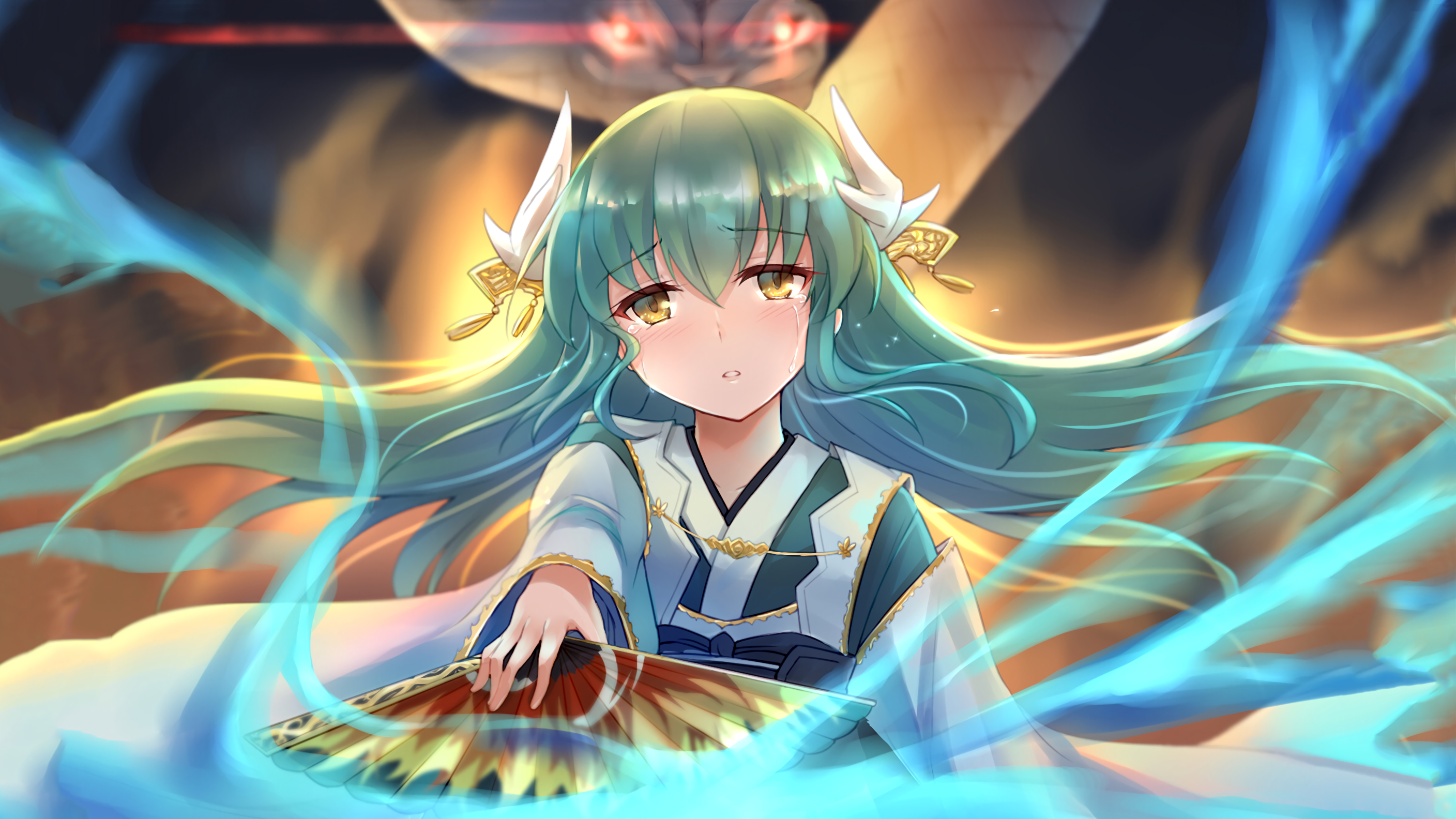 Just an edited Kiyohime wallpaper (source in comments): grandorder