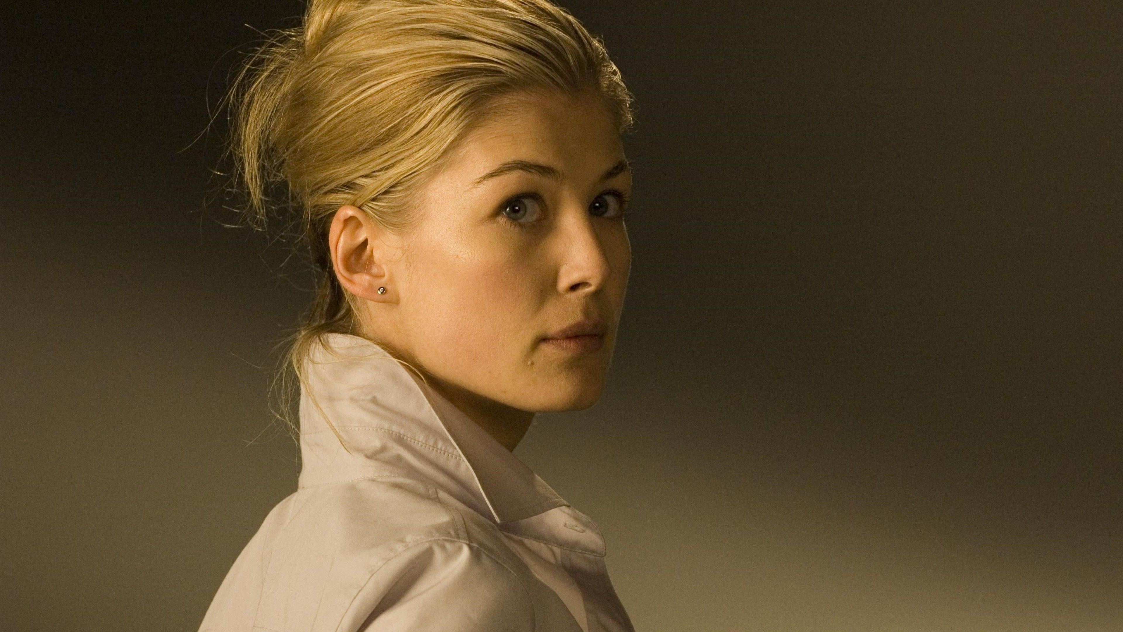 Wallpaper Rosamund Pike, gone Die Another Day, dress, black and white, Celebrities