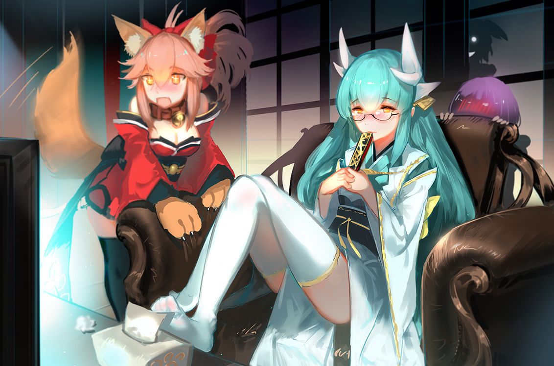 Animal Ears Fate Grand Order Fate (series) Foxgirl Group Kiyohime (fate Grand Order) Tagme (artist) Tagme (character) Tail Tamamo Cat Tamamo No Mae (fate). Konachan.com.com Anime Wallpaper