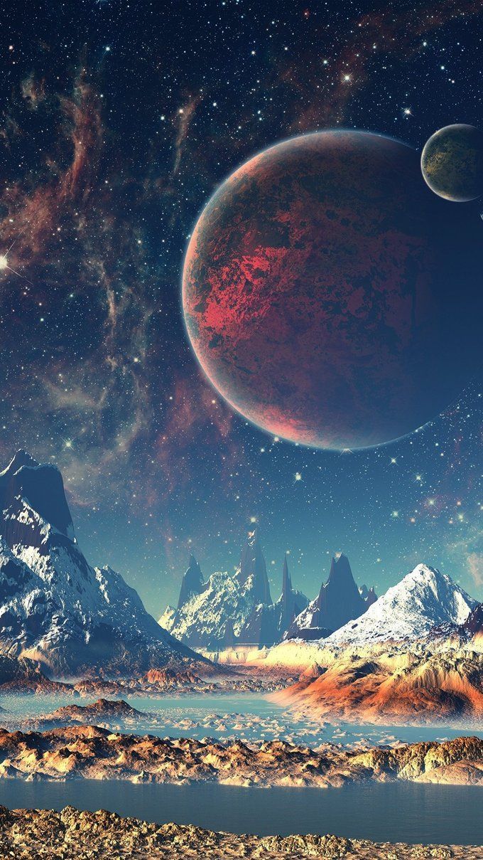 A 'small' mobile wallpaper dump for you all. Sci fi landscape, Planet aesthetic, Sci fi wallpaper