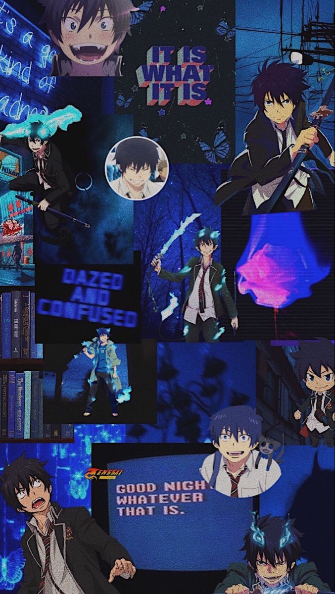Blue exorcist Rin aesthetic wallpaper. Cute anime wallpaper, Anime wallpaper, Anime wallpaper iphone