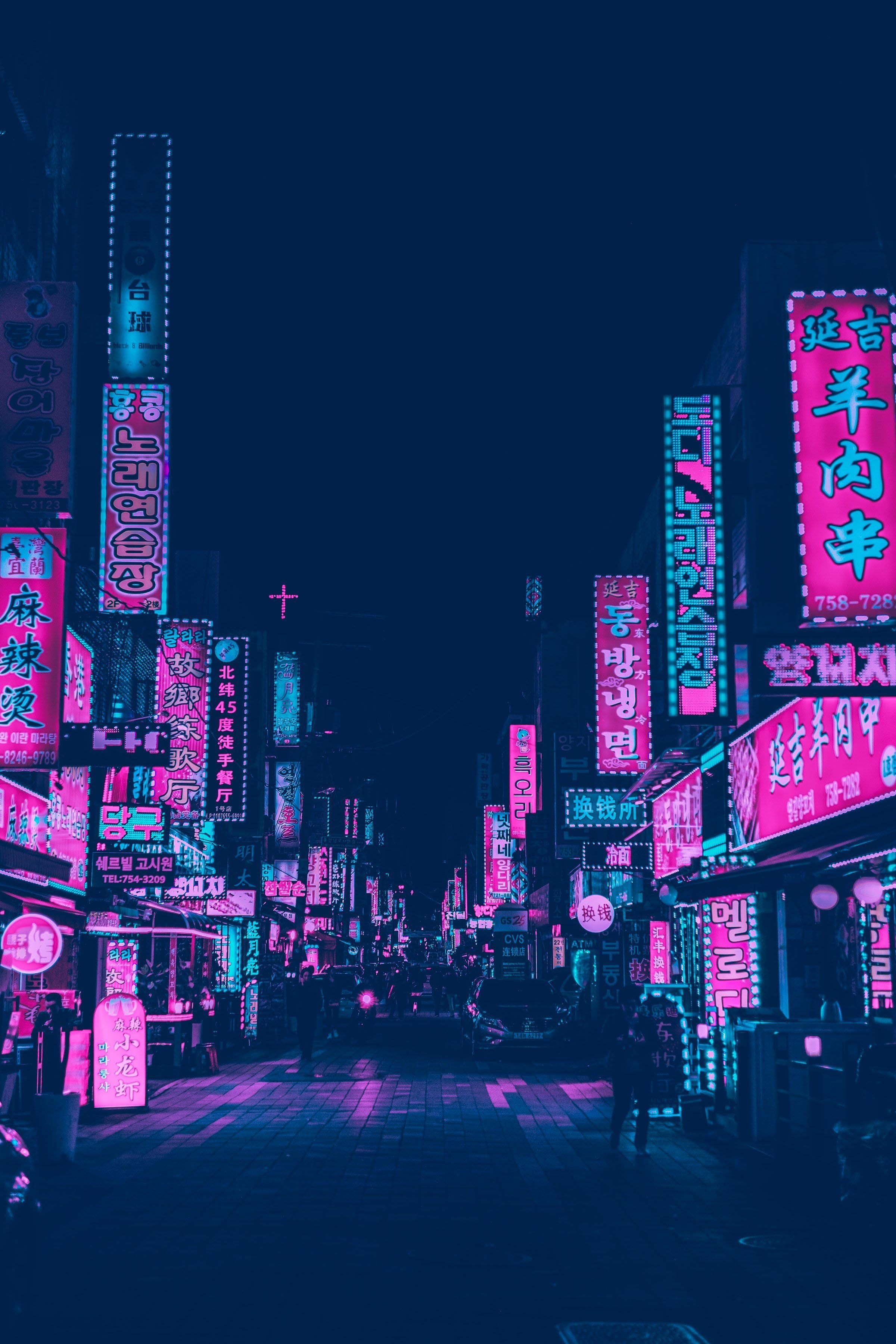 The Marketplace Neon Poster. Tokyo aesthetic, Neon aesthetic, City background