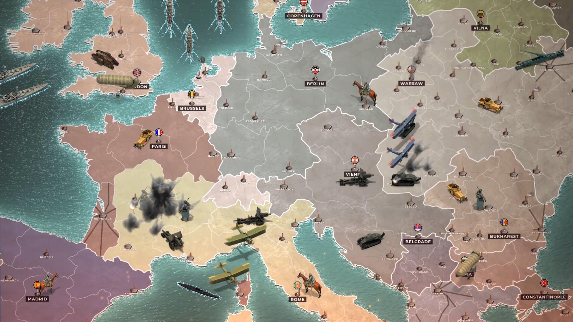 Supremacy 1914 World War I Real Time Strategy Browsergame