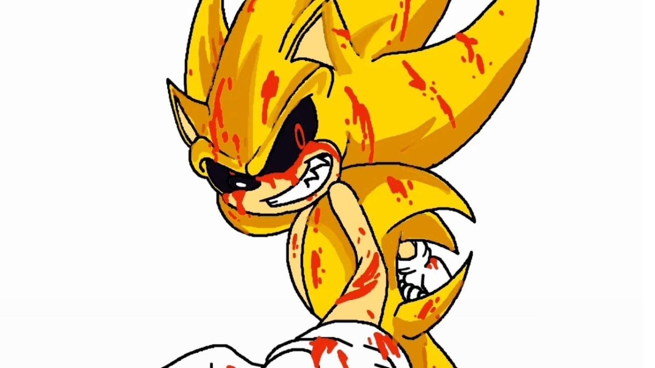 How To Draw Super Sonic.EXE 