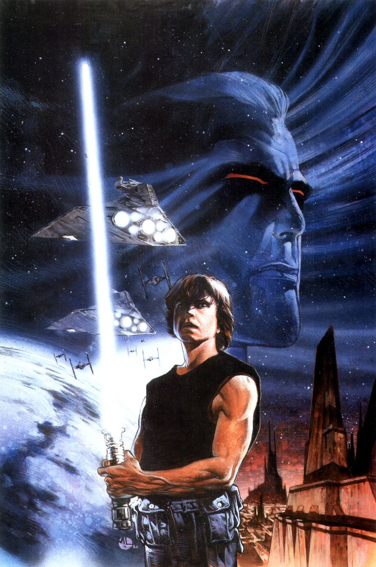 Cover art, Star Wars: Heir to the Empire, Part 1 (Dark Horse Comics). Star wars villains, Star wars comics, Star wars books