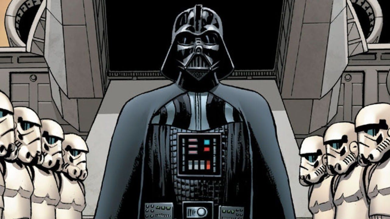 Star Wars Vader Comic Art HD Wallpaper