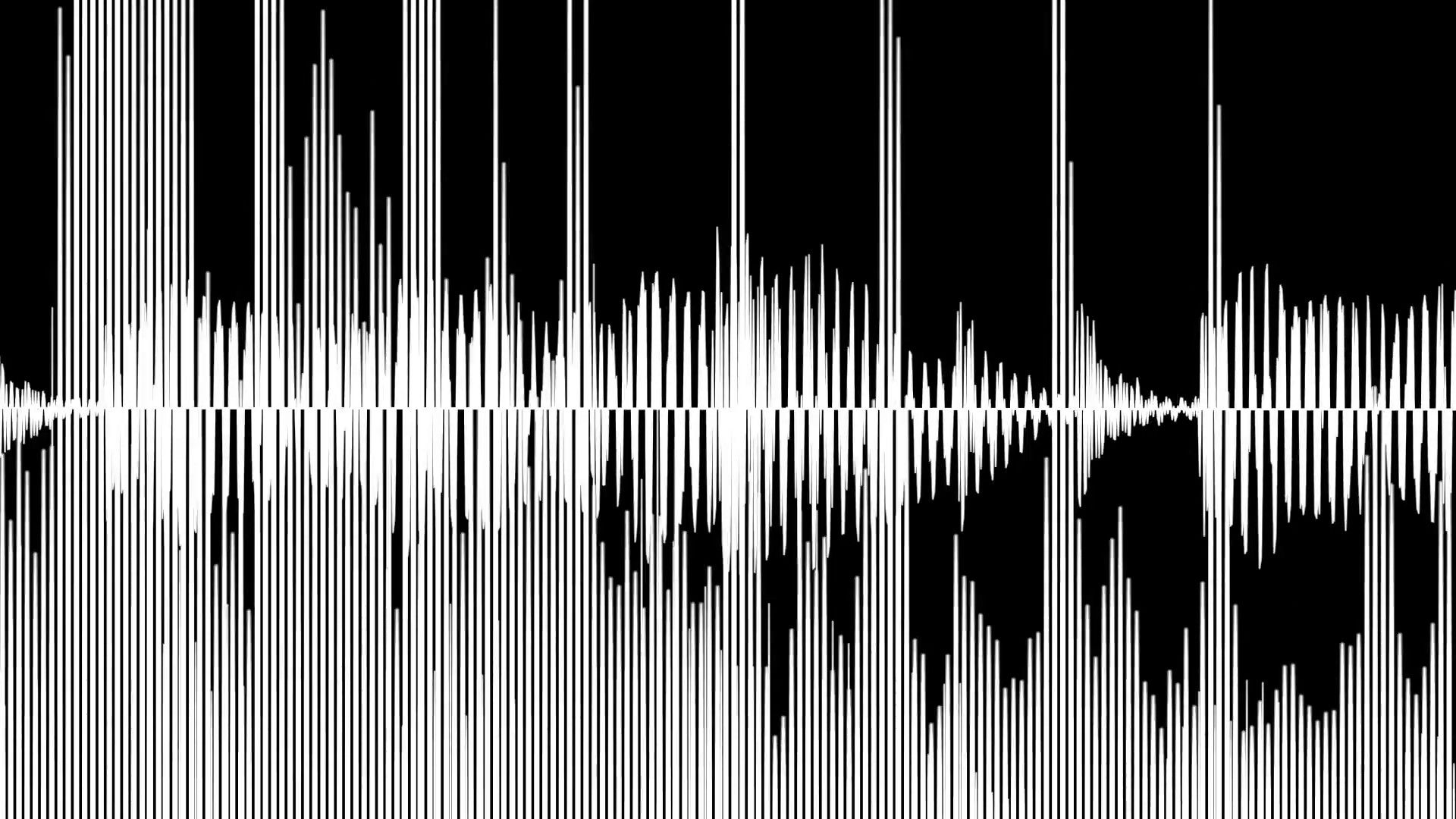 Subscription Library Audio Waveform And Spectrum Animation
