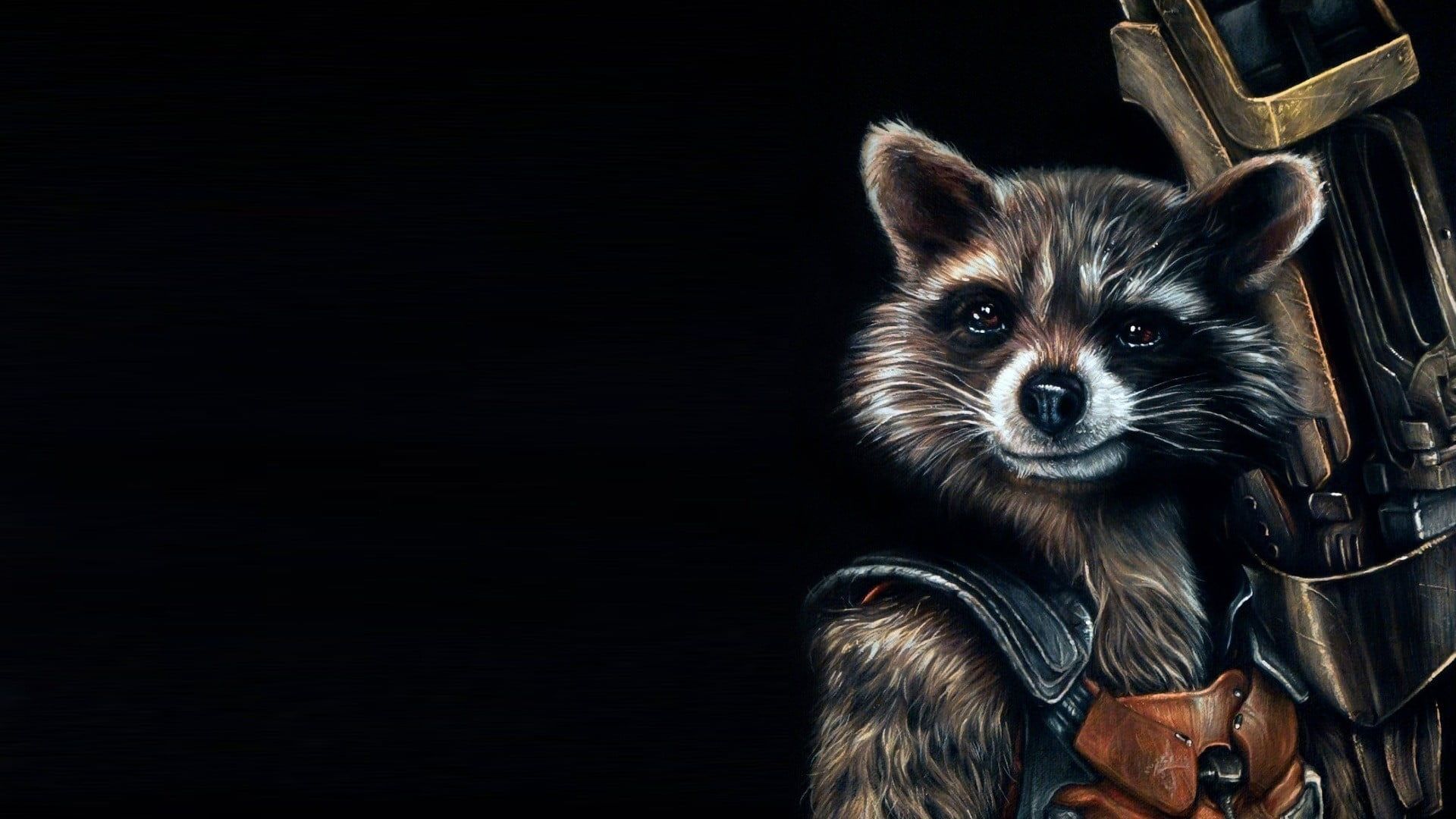 Guardians of the Galaxy Rocket Raccoon digital wallpaper Guardians of the Galaxy #comics #movies Rocket Raccoon #artwor. Rocket raccoon, Raccoon, Marvel wallpaper