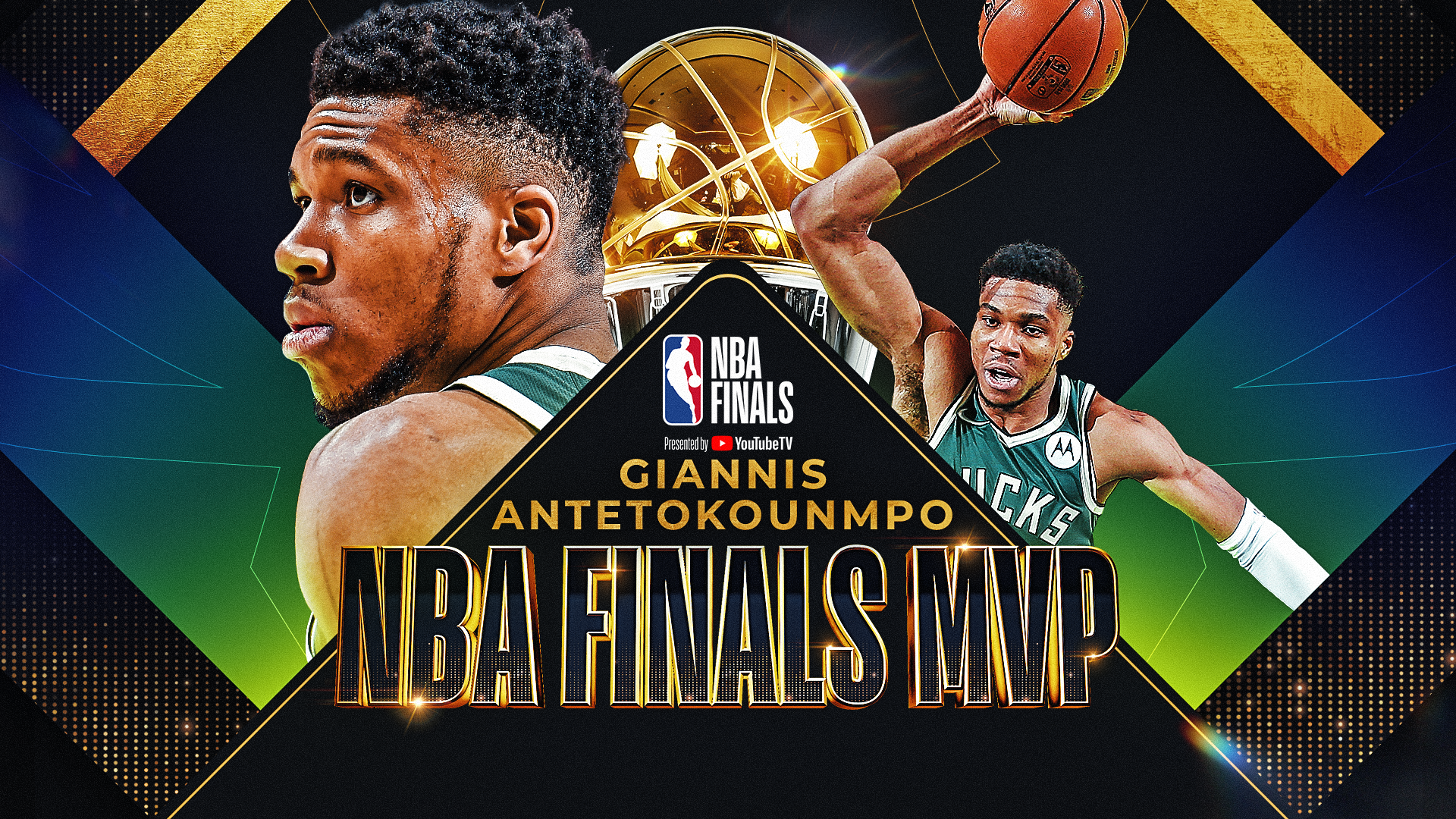 Giannis Antetokounmpo wins 2021 Bill Russell NBA Finals MVP award