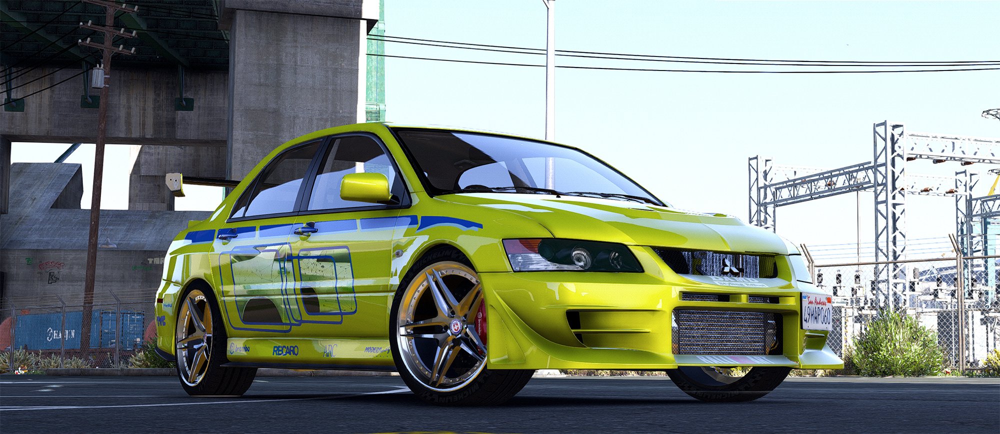 Mitsubishi evolution форсаж 3