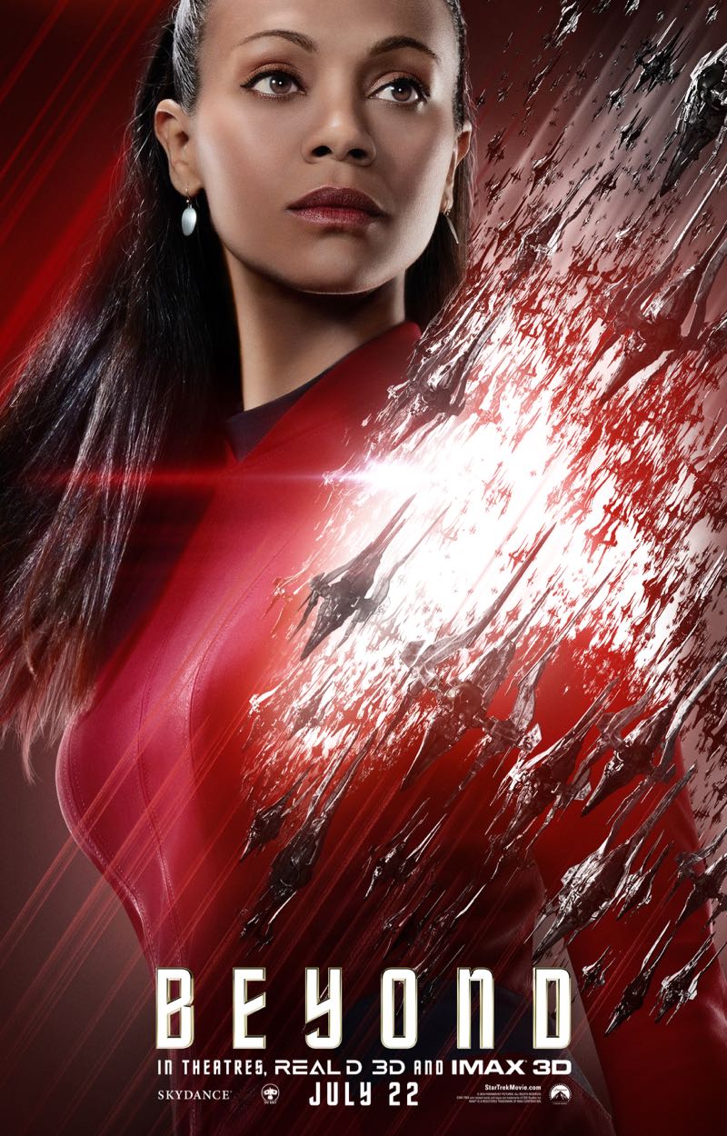 New 'Star Trek Beyond' Character Posters Released: Uhura, Scotty, Kirk and Sulu