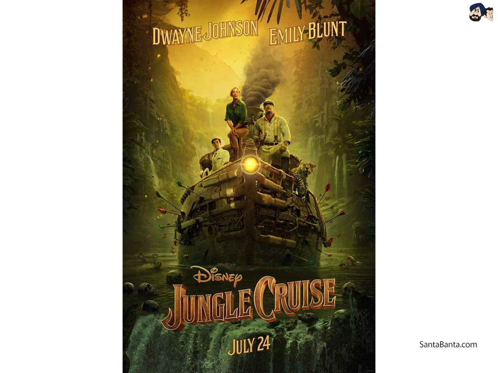 Disney`s fantasy adventure movie, Jungle Cruise starring Dwayne Johnson and Emily Blunt