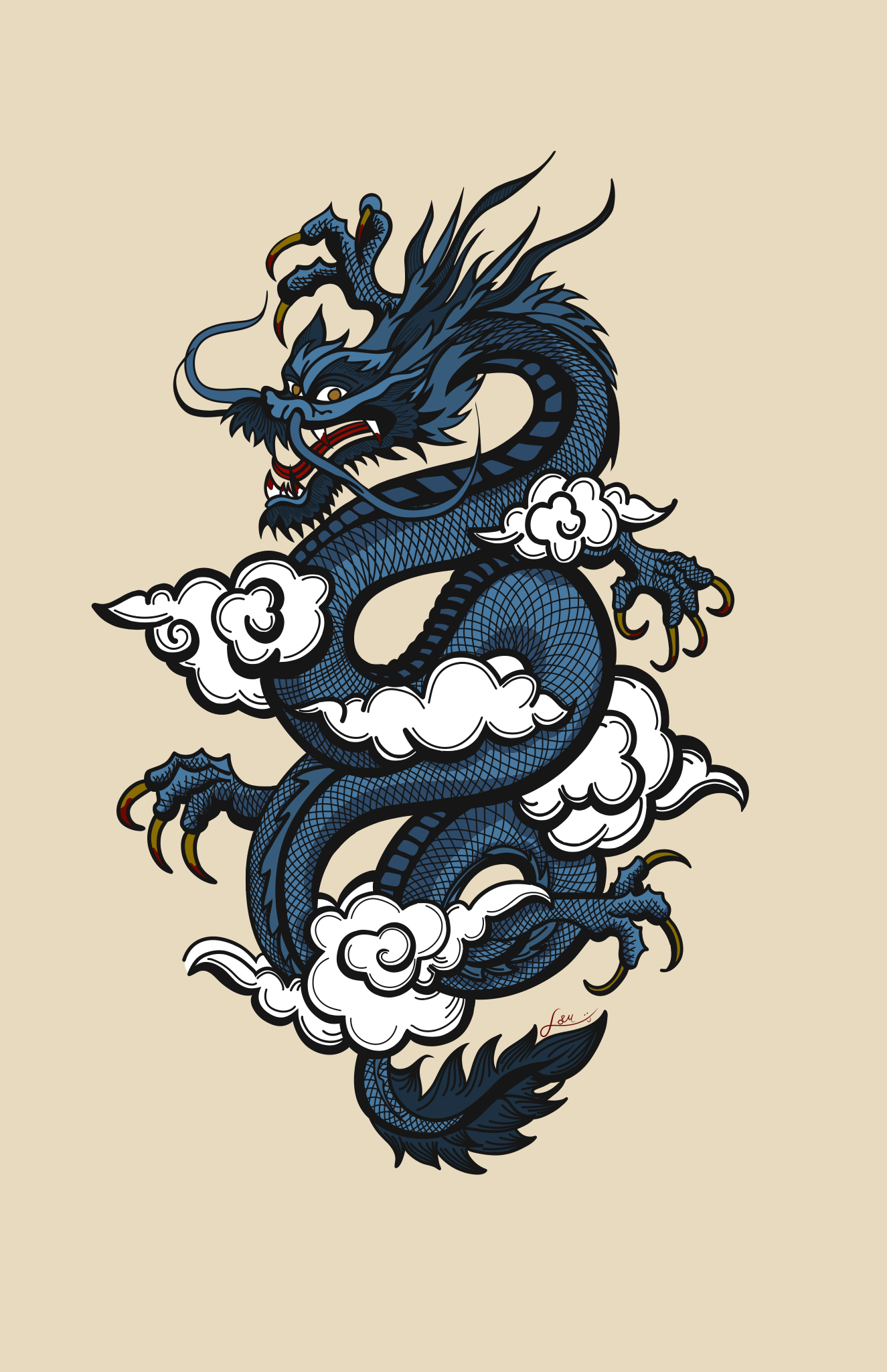 jae7th_ for more. Dragon tattoo wallpaper, Dragon wallpaper, Blue dragon tattoo