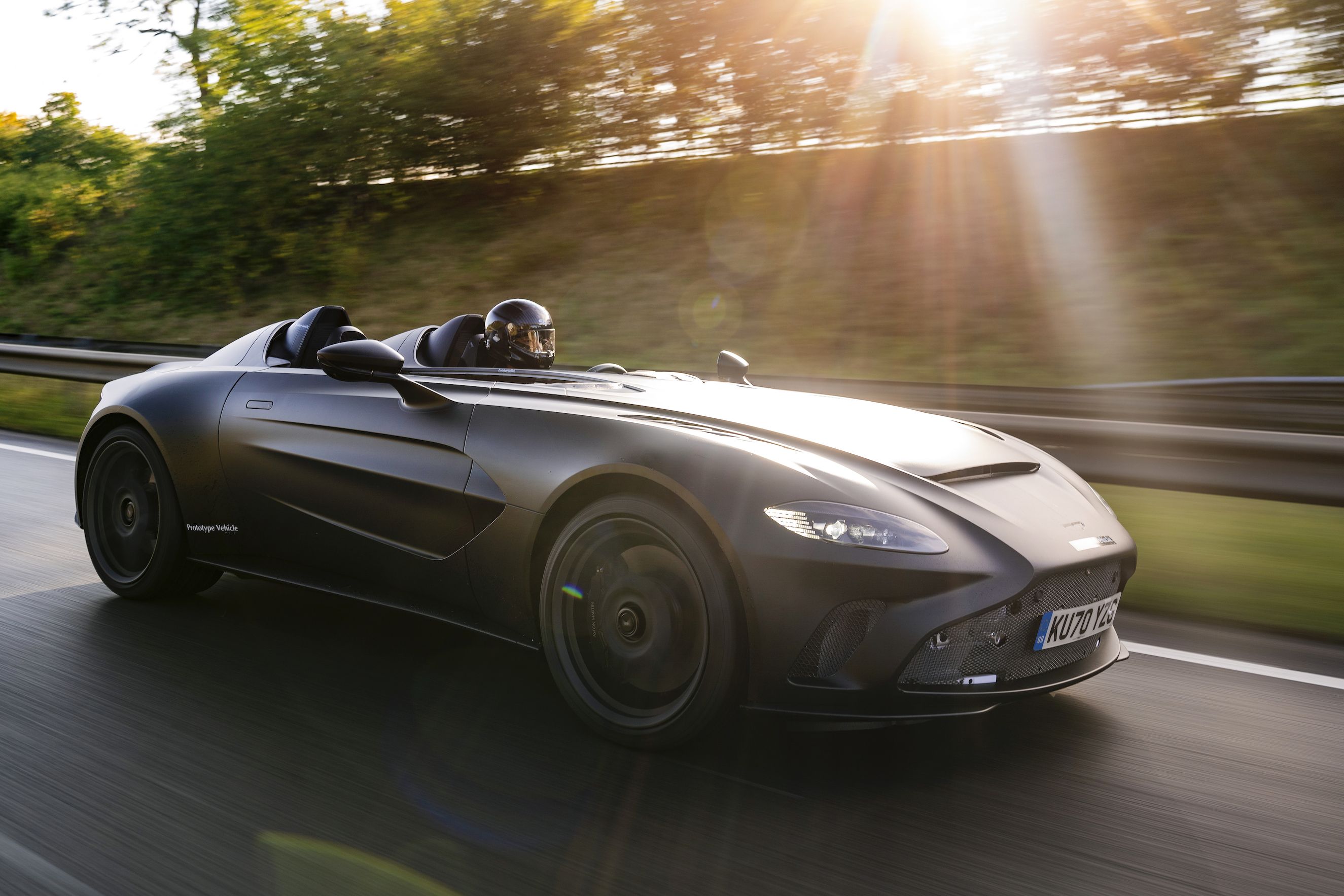 Aston Martin Reveals Photo of V12 Speedster Prototype on the Road