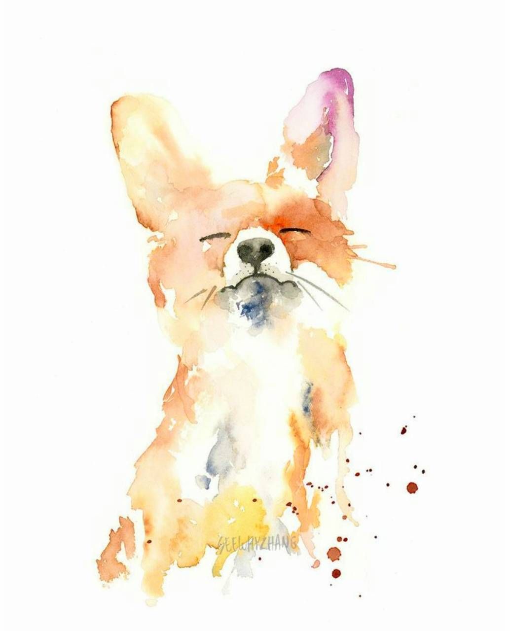 Fox Watercolor Wallpaper Free Fox Watercolor Background