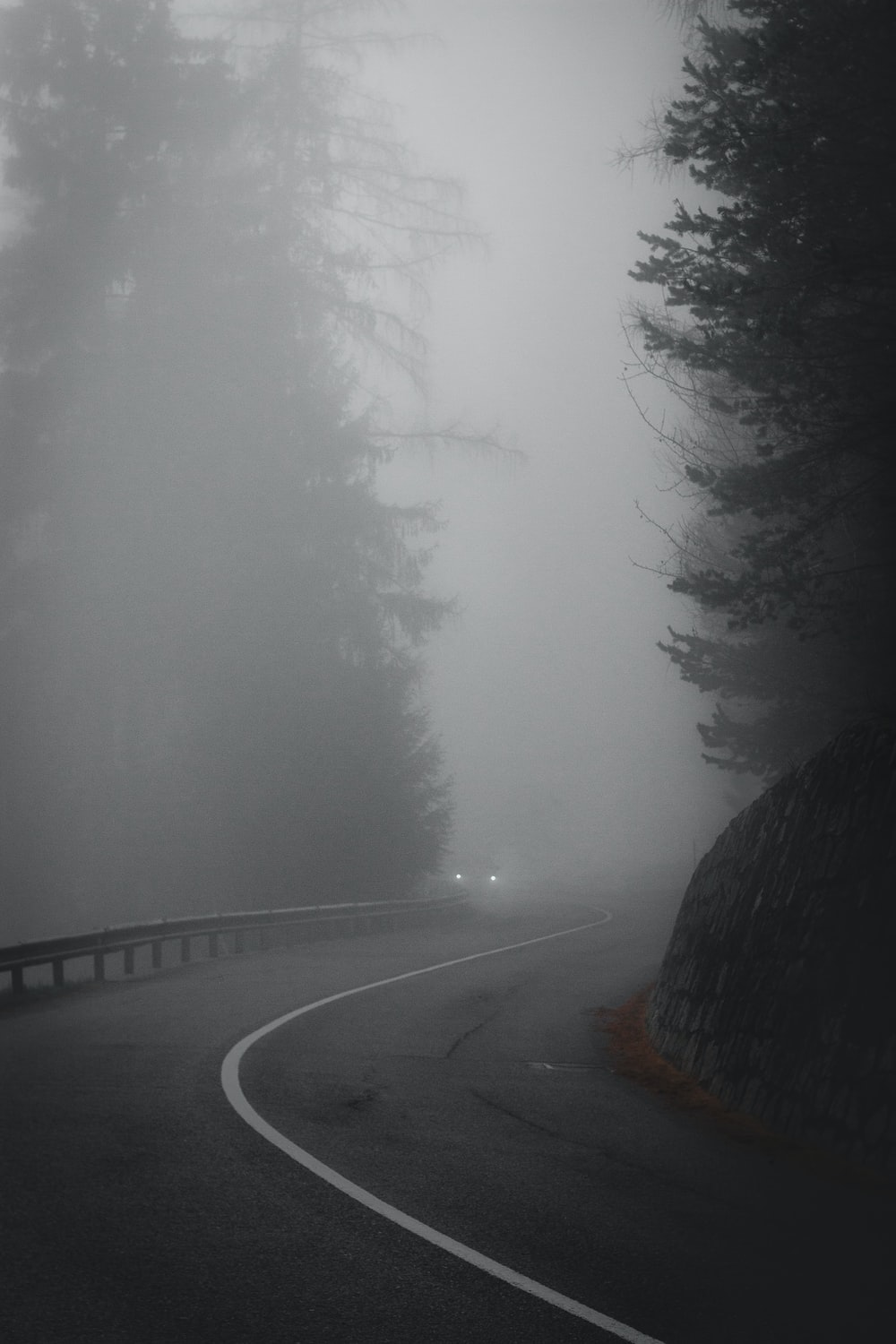 Foggy Road Picture. Download Free Image